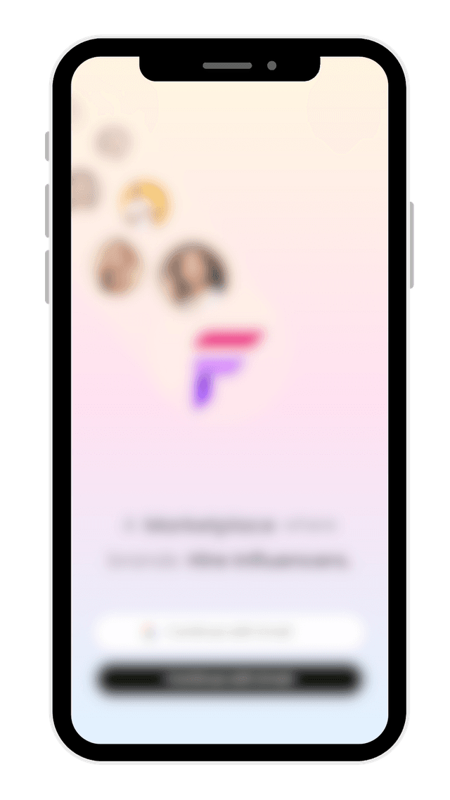 Fluencr App Screenshot 1